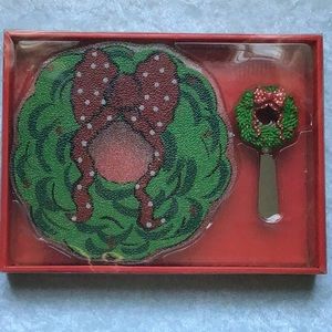 🎁MSC Wreath Cheeseboard with Spreader